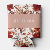 Rustieke schoonheid Floral ingelijst Bohemian Maid Blikjeskoeler (Achterkant)