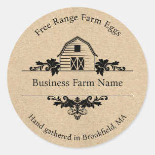 Rustieke schuur boerderij product label