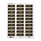 Rustieke schuur & boomverlichting bruiloft Adreset Etiket (Full Sheet)