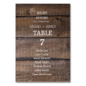 Rustieke schuur de nacht voor bruiloft zitplaatsen kaart (Achterkant)