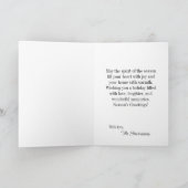  rustieke schuur gevouwen kerst Kaart (Binnen)