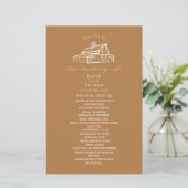 Rustieke schuur Goldenrod Boerderij bruiloft progr (Staand voorkant)