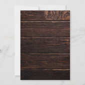 Rustieke schuur hout bruiloft 3 foto opslaan datum save the date (Achterkant)