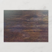 Rustieke schuur hout bruiloft details - Informatie Informatiekaartje (Achterkant)