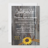 Rustieke schuur Hout en Zonnebloem Vrijgezellenfee Kaart (Voorkant)