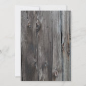 Rustieke schuur Hout en Zonnebloem Vrijgezellenfee Kaart (Achterkant)