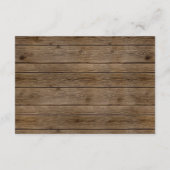 Rustieke Schuur Hout Gouden Pompoen Baby shower Bo Informatiekaartje (Achterkant)