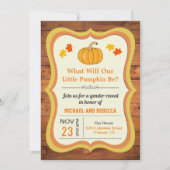 Rustieke schuur hout Herfst herfst pompoen Geslach Kaart (Voorkant)