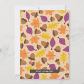 Rustieke schuur hout Herfst herfst pompoen Geslach Kaart (Achterkant)