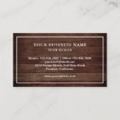  rustieke schuur Hout Honey Bee Beekeeper Visitekaartje (Achterkant)