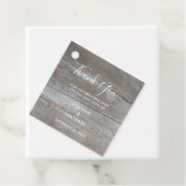 Rustieke schuur hout land bruiloft dank u bedankjes labels (In situ)