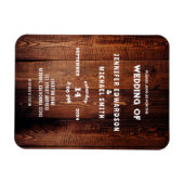 Rustieke schuur hout landelijke land bruiloft uitn magneet (Horizontaal)