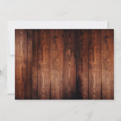 Rustieke schuur hout metselaar potje monogram foto bedankkaart (Achterkant)