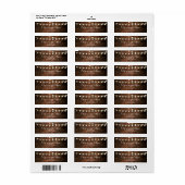 Rustieke schuur hout string verlichting bruiloft a etiket (Full Sheet)