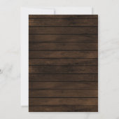 Rustieke schuur hout String verlichting Prom Kaart (Achterkant)