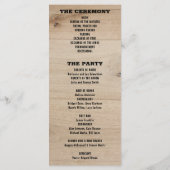 Rustieke schuur hout typografie landelijke land br programma (Achterkant)