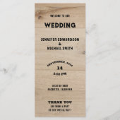 Rustieke schuur hout typografie landelijke land br programma (Voorkant)