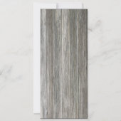 Rustieke Schuur Hout Zonnebloem Paarse Lint Kant Kaart (Achterkant)