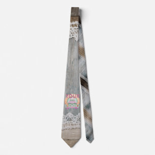 Rustieke Schuur Houten Kant Boho Chic Kantoor Werk Stropdas