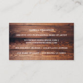 Rustieke Schuur Houten Kant en String Lights Visitekaartje (Achterkant)