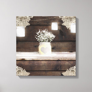 Rustieke Schuur Houten Kant Metson Potten & Baby's Canvas Afdruk