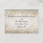 Rustieke schuur land bruiloft receptie Kaarten (Achterkant)