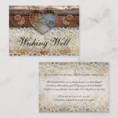 Rustieke Schuur Land Bruiloft Wishing Well Kaarten (Voorkant / Achterkant)