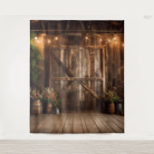 Rustieke schuurdeur opknoping wandkleed (Voorkant)