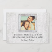 Rustieke Scrapbook Huwelijk Aankondiging (Achterkant)