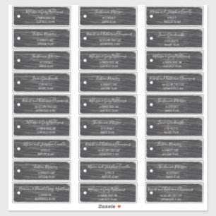 Rustieke Scrapbook Zwarte Labels Gastenkamers Adre