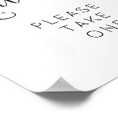 Rustieke Script Favorieten Bord Poster (Hoek)