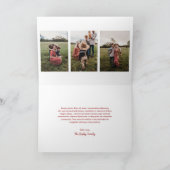 Rustieke Script Foto Moderne Kerstmis Feestdagen Kaart (Binnen)