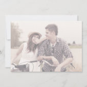 Rustieke Script | Vervagende Horizontale Foto Brui Kaart (Achterkant)