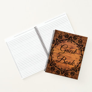 Rustieke Shabby Chic Bloemige Trouw Bruidsfeest  Notitieboek