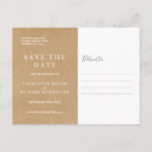 Rustieke Signature Wedding Save the Date Kaart (Achterkant)