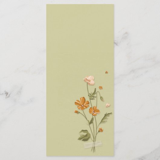 Rustieke slingerlichtjes trendy  Bloemige   Trouw  Programma (Achterkant)