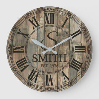 Rustieke Smith familie klok | Boerderij decoratie