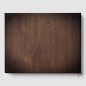 Rustieke snaren van Mason Jars Fireflies bruiloft Gastenboek (Achterkant)