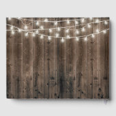 Rustieke Sprookje Roos Glazen Dome Bruiloft Gastenboek (Achterkant)