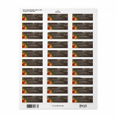 Rustieke Sprookjeslichten Hout Graan & Bloemen Etiket (Full Sheet)