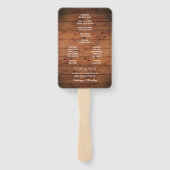 Rustieke Starfish strand verlichting bruiloft prog Handwaaier (Achterkant)