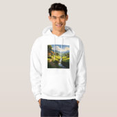 Rustieke stenen huizen dorp hoodie (Voorkant volledig)