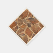 Rustieke Stenen Muur Structuur Geologie Warme Glow Servetten (Hoek)