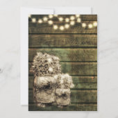 Rustieke stenen pot tafel nummers kaart (Achterkant)