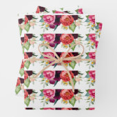 Rustieke stijlvolle bloemstukken inpakpapier vel (In situ)