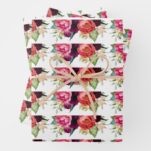 Rustieke stijlvolle bloemstukken inpakpapier vel (In situ)