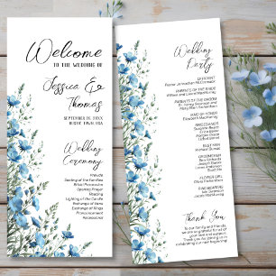 Rustieke Stofblauwe Boho Chic Wilde Bloemen Bruilo Programma
