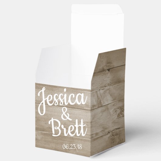 Rustieke strand Favor Box Bedankdoosjes (Geopend)