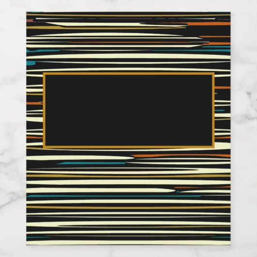 Rustieke Streep Hout Effect op Drank Label Set Wijn Etiket (Enkel label)