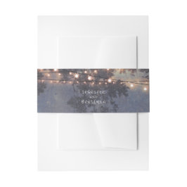 Rustieke String Lights Boomtakken Uitnodigingen Wikkel
